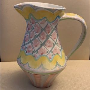 MacKenzie Childs Rose Cottage pitcher